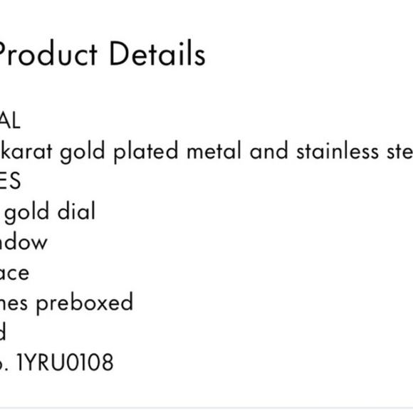 Kate Spade ladies watch New York Gramercy Grand Gold & Silver band - Picture 2 of 4